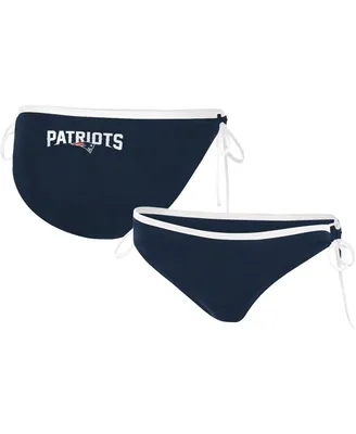 Women's G-iii 4Her by Carl Banks Navy New England Patriots Perfect Match Bikini Bottom