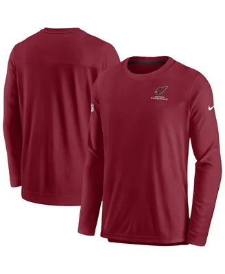 Men's Nike Cardinal Arizona Cardinals Lockup Performance Long Sleeve T-shirt