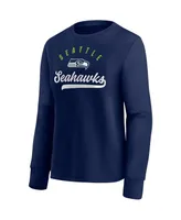 Women's Fanatics College Navy Seattle Seahawks Ultimate Style Pullover Sweatshirt