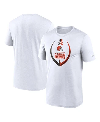 Men's Nike White Cleveland Browns Icon Legend Performance T-shirt