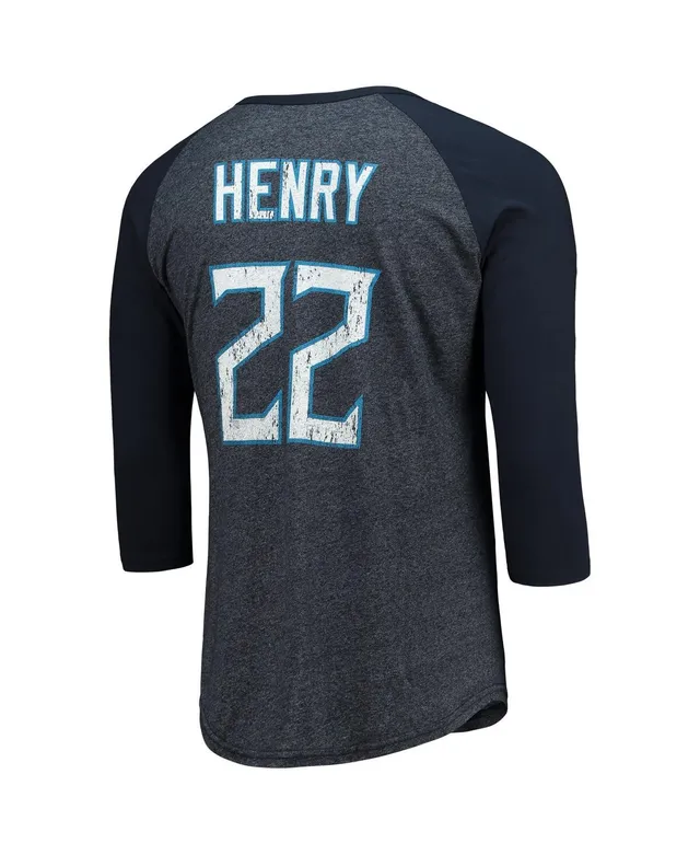 Russell Wilson Denver Broncos Majestic Threads Name & Number Team Colorway  Tri-Blend 3/4 Raglan Sleeve Player T-Shirt - Navy