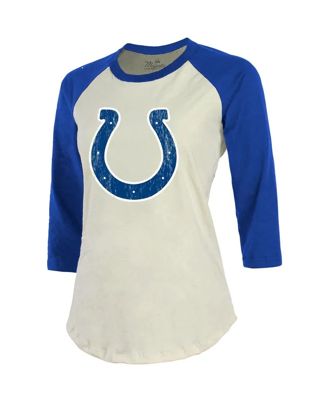 Lids Anthony Richardson Indianapolis Colts Majestic Threads Women's Player  Name & Number Tri-Blend 3/4-Sleeve Fitted T-Shirt - Royal