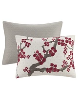 N Natori Cherry Blossom 3-Pc. Comforter Set