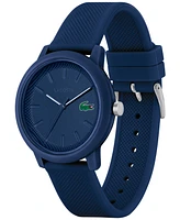 Lacoste Men's L.12.12 Blue Silicone Strap Watch 42mm