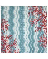 Liora Manne' Visions Iv Coral Reef 8' x 8' Square Outdoor Area Rug