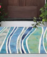 Liora Manne' Visions Iii Wave 2' x 3' Outdoor Area Rug