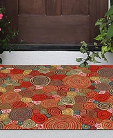 Liora Manne' Visions Iii Giant Swirls 2' x 3' Outdoor Area Rug