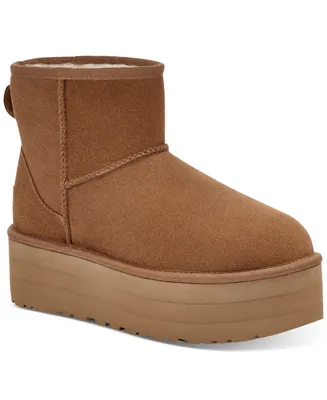Ugg Women's Classic Mini Warm-Lined Platform Booties