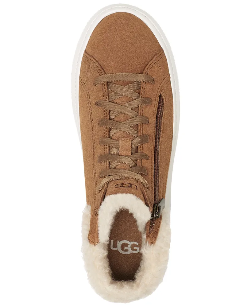 Ugg Women's Alameda Mid Plush-Cuff Lace-Up Zip Booties