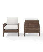 Capella Outdoor Wicker 2 Piece Chair Set