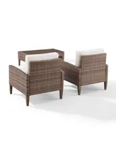 Capella 3 Piece Outdoor Wicker Chair Set