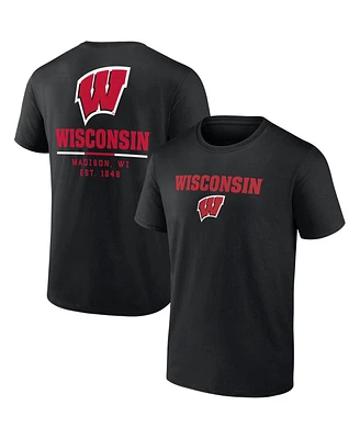 Men's Fanatics Wisconsin Badgers Game Day 2-Hit T-shirt