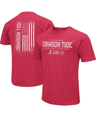 Men's Colosseum Crimson Alabama Crimson Tide Oht Military-Inspired Appreciation Flag 2.0 T-shirt
