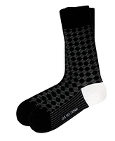 Love Sock Company Women's Circles W-Cotton Dress Socks with Seamless Toe Design, Pack of 1