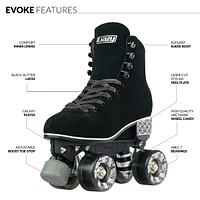 Crazy Skates Evoke Roller For Women - Stylish Suede Quad