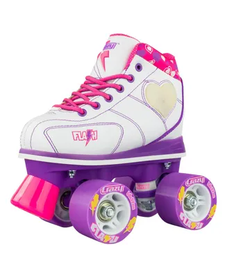 Crazy Skates Flash Roller For Girls - Light Up With Ultra Bright Lights Great Indoor Or Outdoor Skating