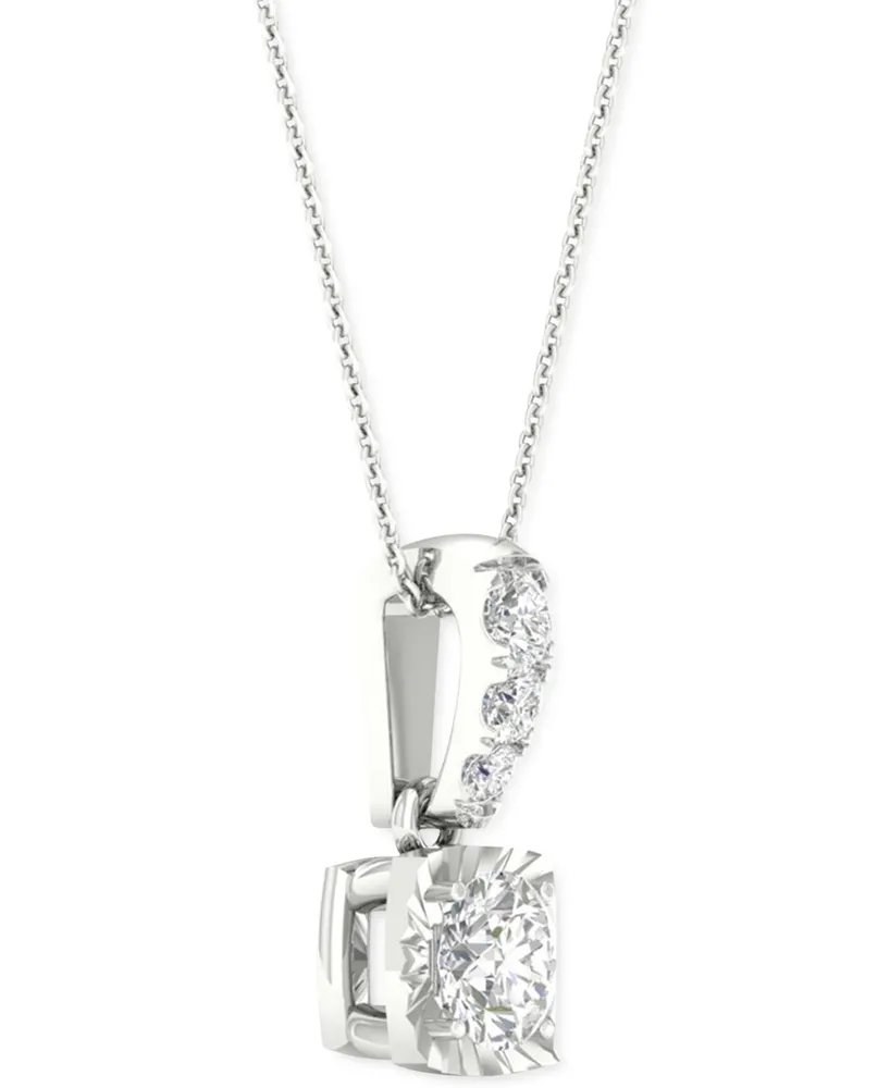 Diamond Pendant 18" Necklace (1/3 ct. t.w.) in 14K White Gold