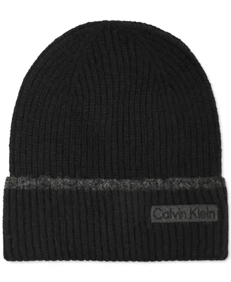 Calvin Klein Men's Tipped Rib Logo Cuff Hat