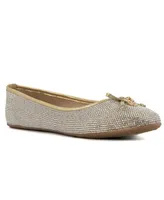 Juicy Couture Women's Farrah Embellished Ballet Flats - Gold