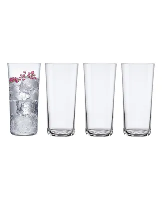 Nude Glass Savage High Ball Glasses, Set of 4