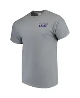 Men's Gray Lsu Tigers Comfort Colors Campus Scenery T-shirt