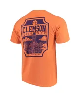 Men's Orange Clemson Tigers Comfort Colors Campus Icon T-shirt