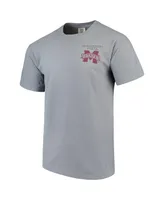 Men's Gray Mississippi State Bulldogs Comfort Colors Campus Scenery T-shirt