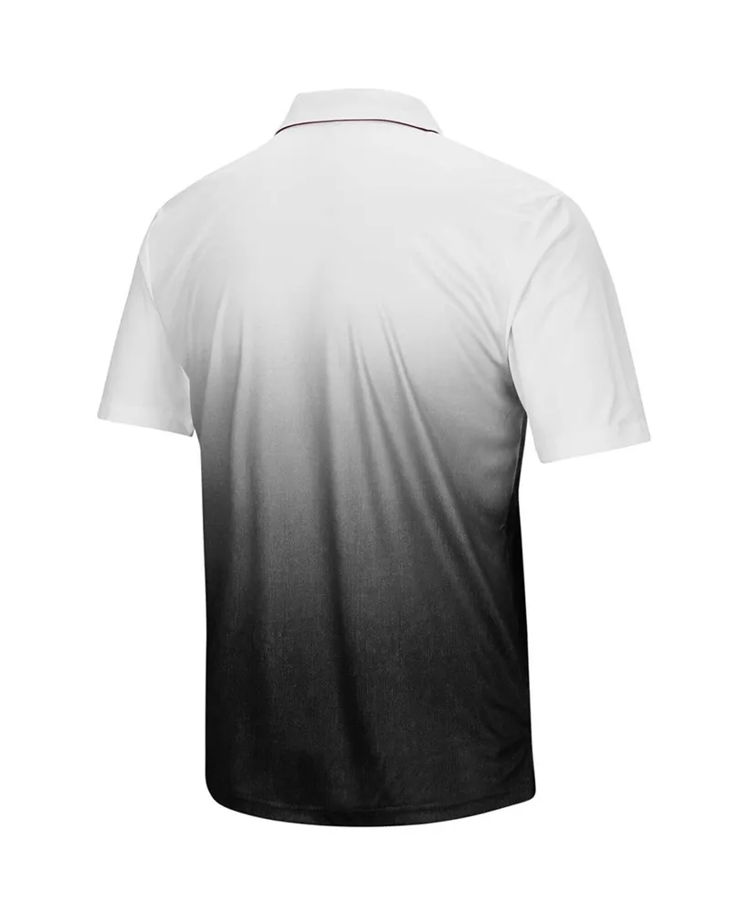 Men's Colosseum Heathered Gray Arizona State Sun Devils Magic Team Logo Polo Shirt