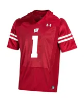 Under Armour Men's #1 Wisconsin Badgers Replica Football Jersey