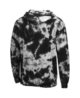 Men's Colosseum Black Bowie State Bulldogs Tie-Dye Pullover Hoodie