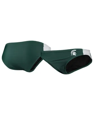 Women's Foco Green Michigan State Spartans Wordmark Bikini Bottom