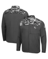 Men's Colosseum Charcoal Illinois State Redbirds Oht Military-Inspired Appreciation Digi Camo Full-Zip Jacket