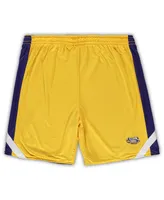 Men's Colosseum Purple, Gold Lsu Tigers Big and Tall Team Reversible Shorts