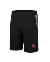 Men's Colosseum Black Oklahoma Sooners Wild Party Tri-Blend Shorts