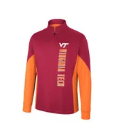 Men's Colosseum Maroon Virginia Tech Hokies Bart Quarter-Zip Windshirt