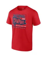 Men's Fanatics Red Ole Miss Rebels 2022 Ncaa Baseball College World Series Champions Signal Schedule T-shirt