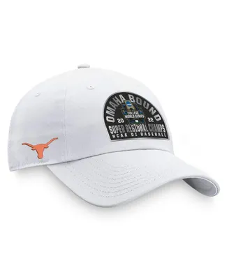 Men's Top of the World White Texas Longhorns 2022 Ncaa Men's Baseball Super Regional Champions Locker Room Adjustable Hat
