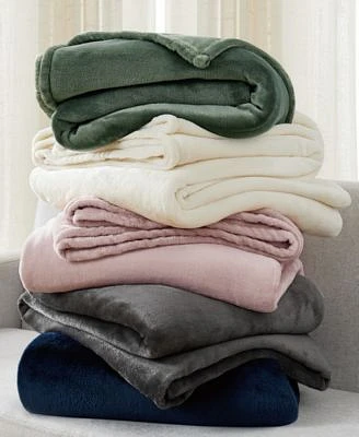 Cannon Solid Plush Blanket Collection