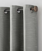 Textured Linen Blend Total Blackout Grommet Top Curtain