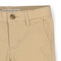 Hope & Henry Baby Boys Organic Cotton Skinny Stretch Twill Chino