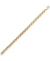 Men's Square Link Bracelet in 18k Gold-Plated Sterling Silver