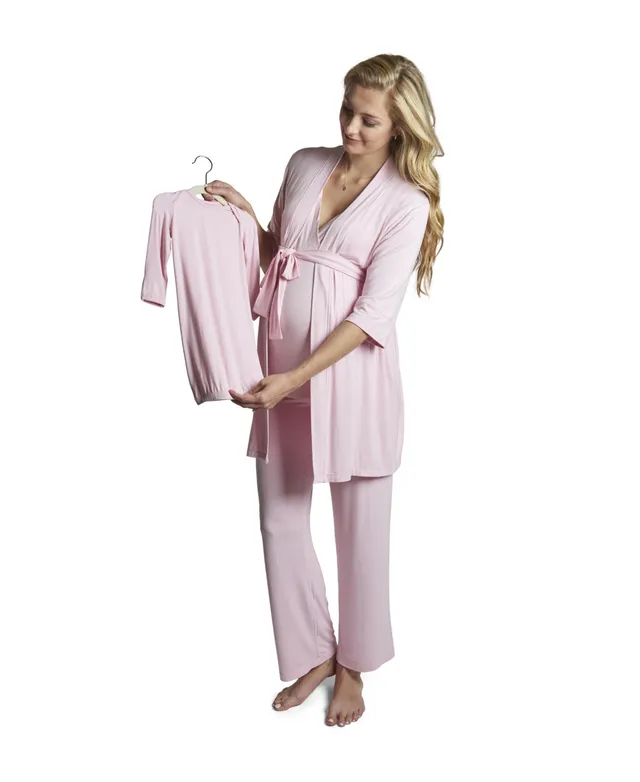 Everly Grey Maternity Laina Top & Pants /Nursing Pajama Set