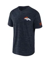 Men's Nfl x Darius Rucker Collection by Fanatics Navy Denver Broncos Slub Henley T-shirt
