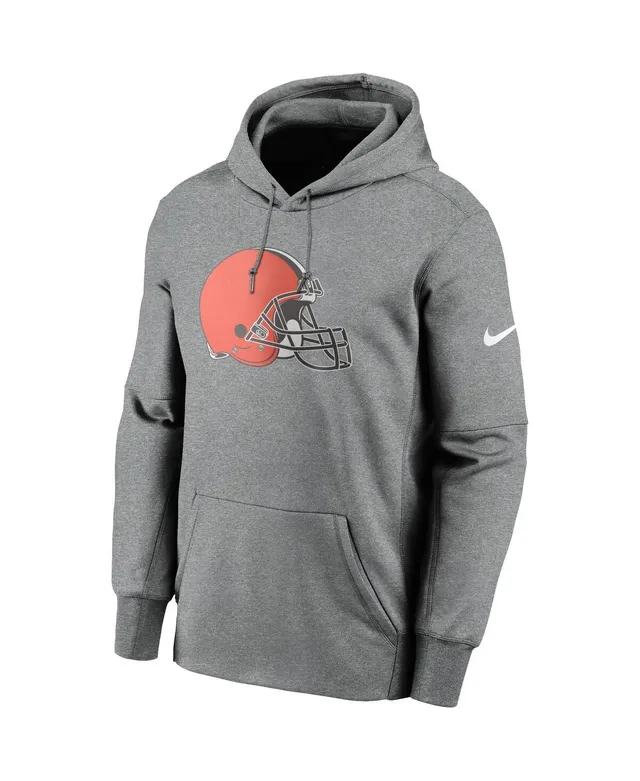 Nike Men's Brown Cleveland Browns Sideline Quarter-Zip Hoodie - Macy's