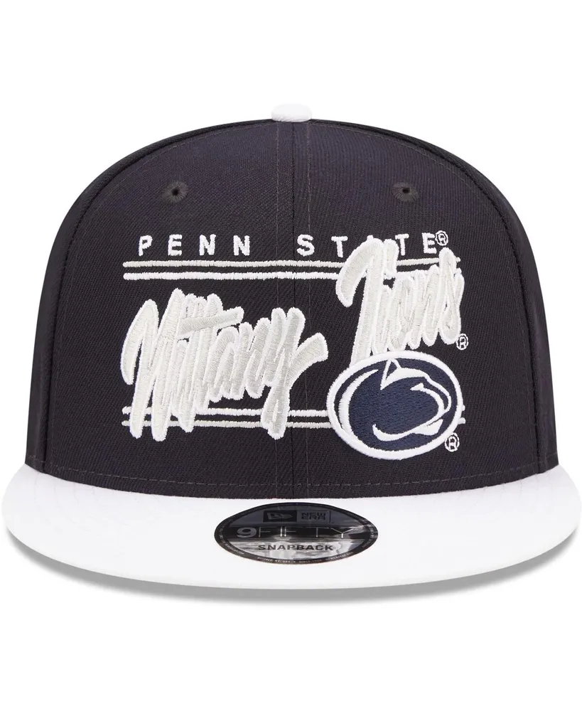 Men's New Era Navy Penn State Nittany Lions Team Script 9FIFTY Snapback Hat