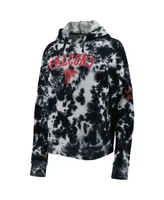 Women's New Era Black Atlanta Falcons Cloud Dye Fleece Pullover Hoodie