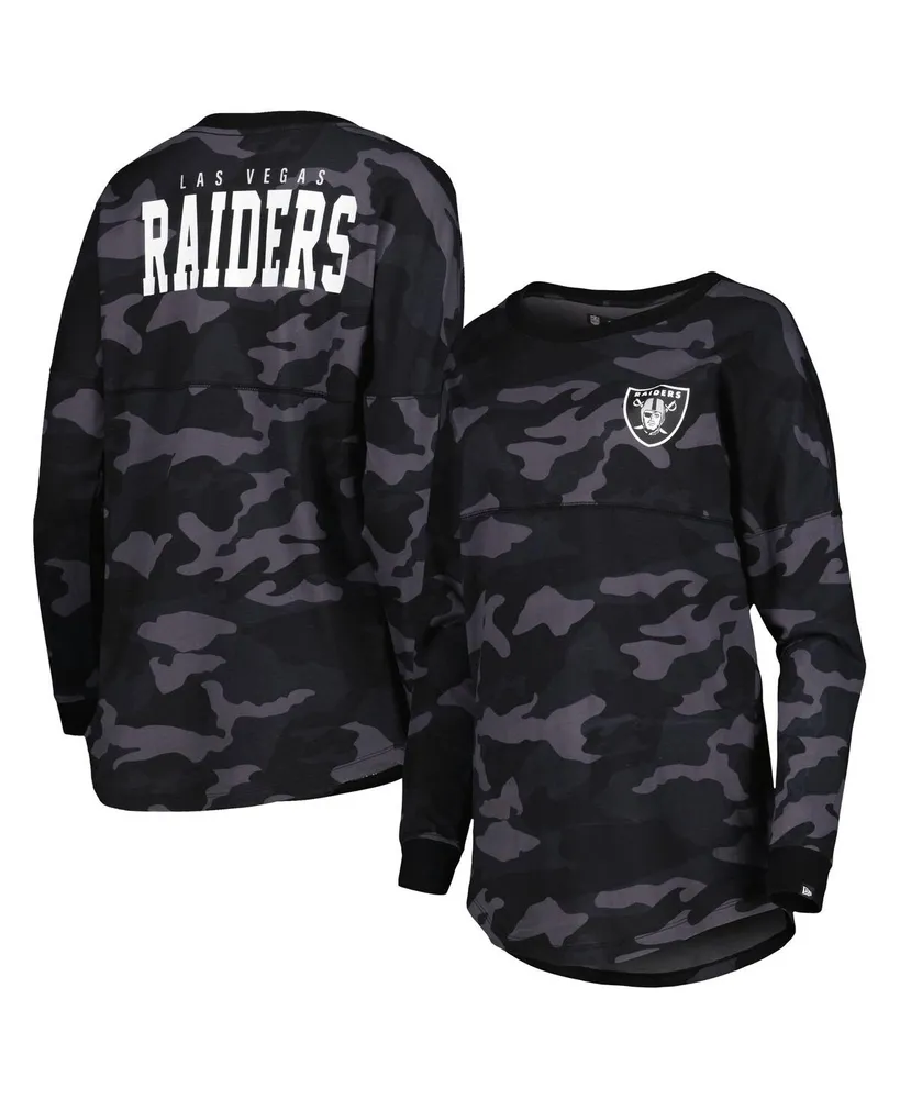 Women's New Era Black Las Vegas Raiders Camo Long Sleeve T-shirt