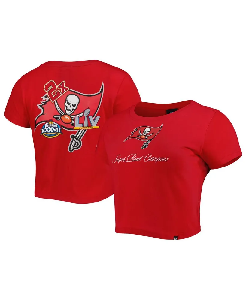 Women's New Era Red Tampa Bay Buccaneers Historic Champs T-shirt