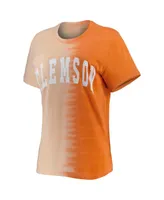 Women's Gameday Couture Orange Clemson Tigers Find Your Groove Split-Dye T-shirt