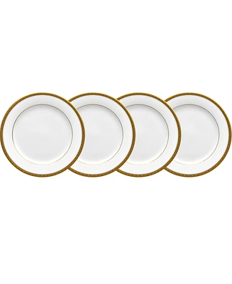 Noritake Charlotta Gold Set of 4 Bread Butter Plates, Service For 4